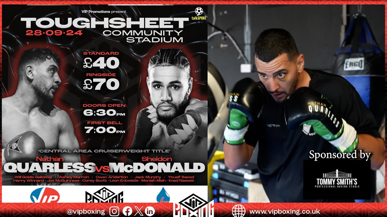 I'M LEVELS ABOVE THIS OPPONENT - Nathan Quarless on his Central Area fight against Sheldon Mcdonald background