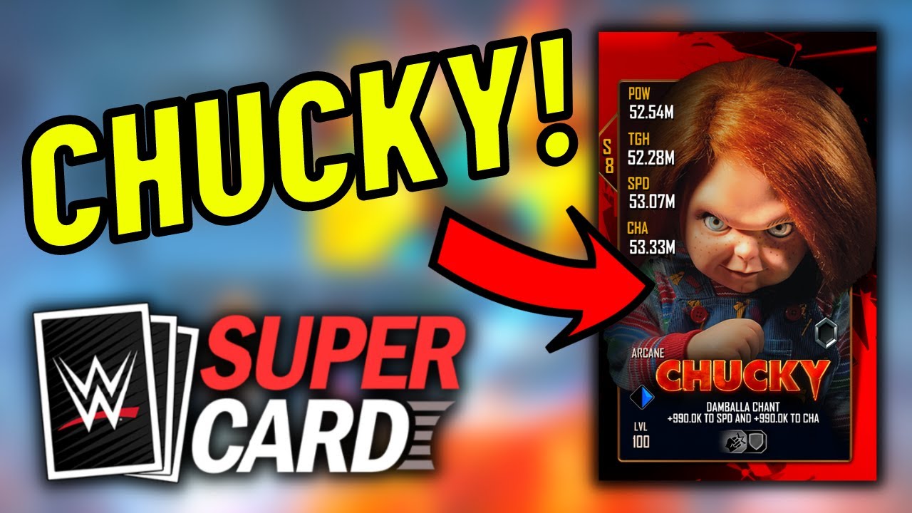HOW I GOT 4 CHUCKY CARDS IN 5 MINUTES! | Reward Mania x Legacy Halloween Packs (WWE Supercard) background