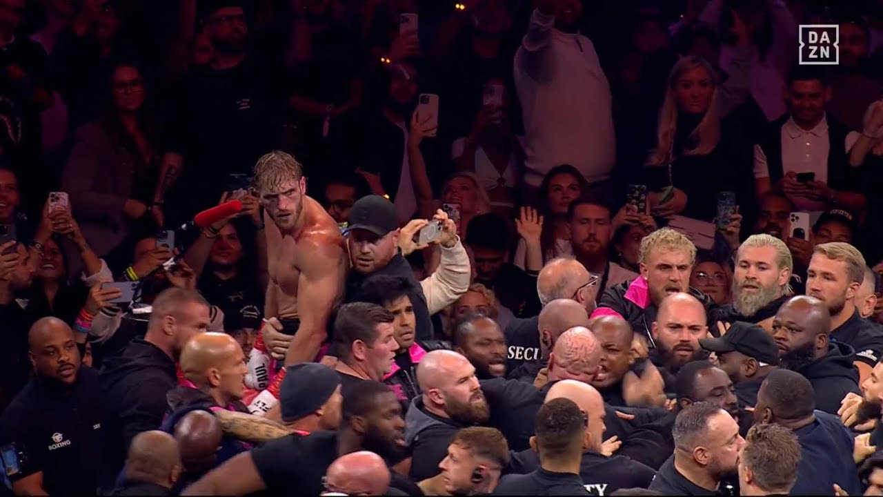 Logan Paul vs Dillon Danis BRAWL background