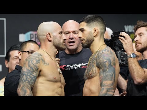 UFC 298 Ceremonial Weigh-Ins: Volkanovski vs Topuria