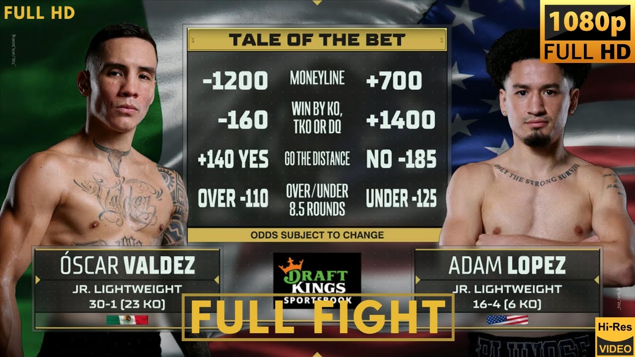OSCAR VALDEZ (MEXICO) vs ADAM LOPEZ (USA) II FULL FIGHT