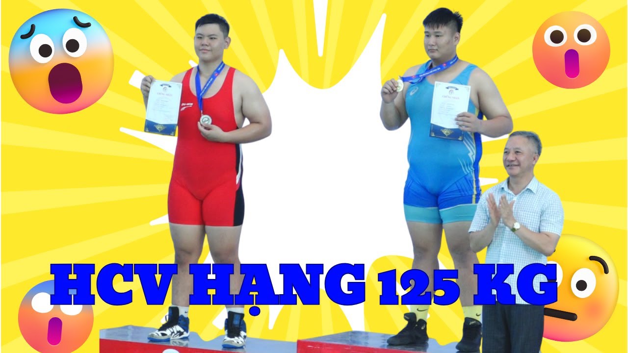 Huy chương vàng vật tự do hạng 53 và 125 kg 2025 Đấu Vật Traditional Vietnamese Mens Wrestling. background