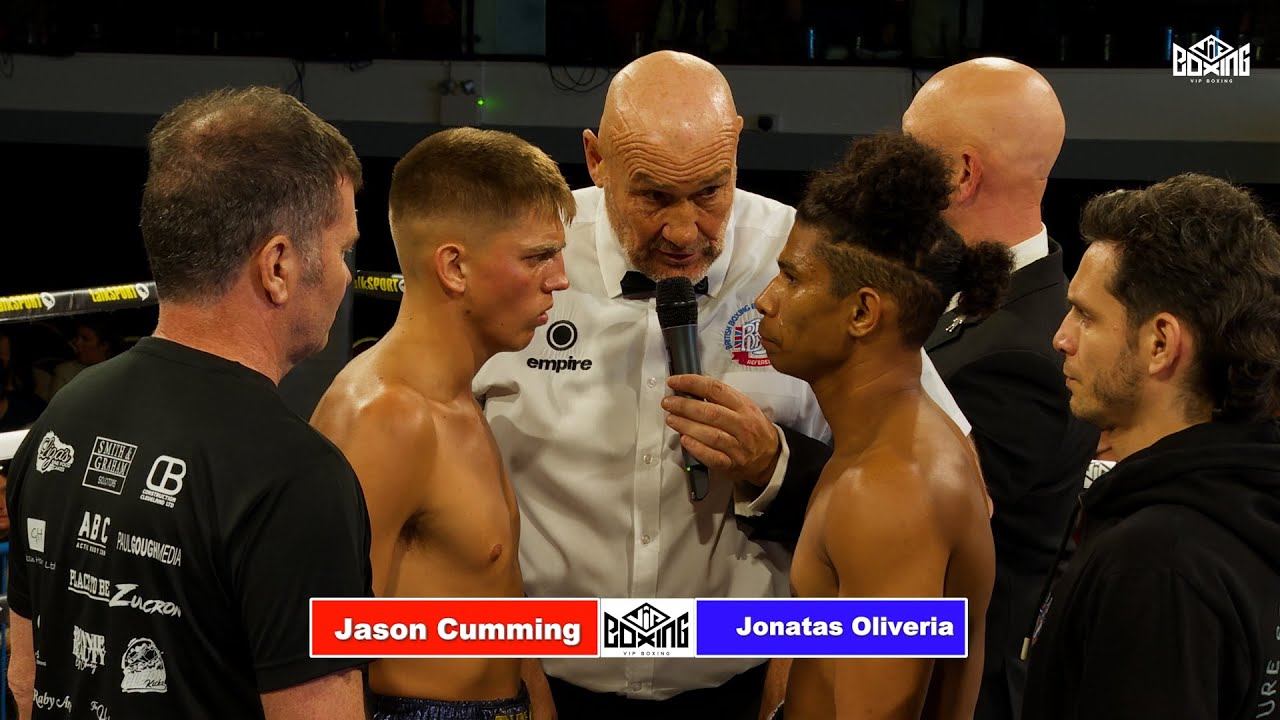JASON CUMMING V JONATUS RODRIGO GOMES DE OLIVIERA - FULL FIGHT Rainton Arena 26th October 2024 background