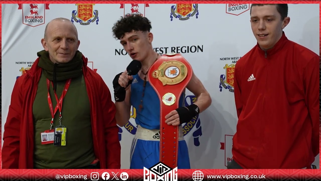 Post Fight Interview | Patrick Rattigan | 63.5kg Youth Cadet North-West Regional Champion background