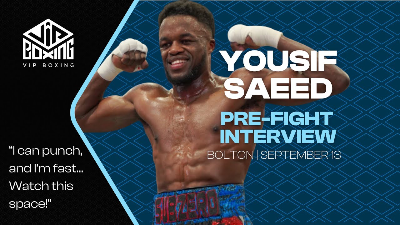 I CAN PUNCH, AND I’M FAST… WATCH THIS SPACE! | Yousif Saeed | Pre-Fight Interview background