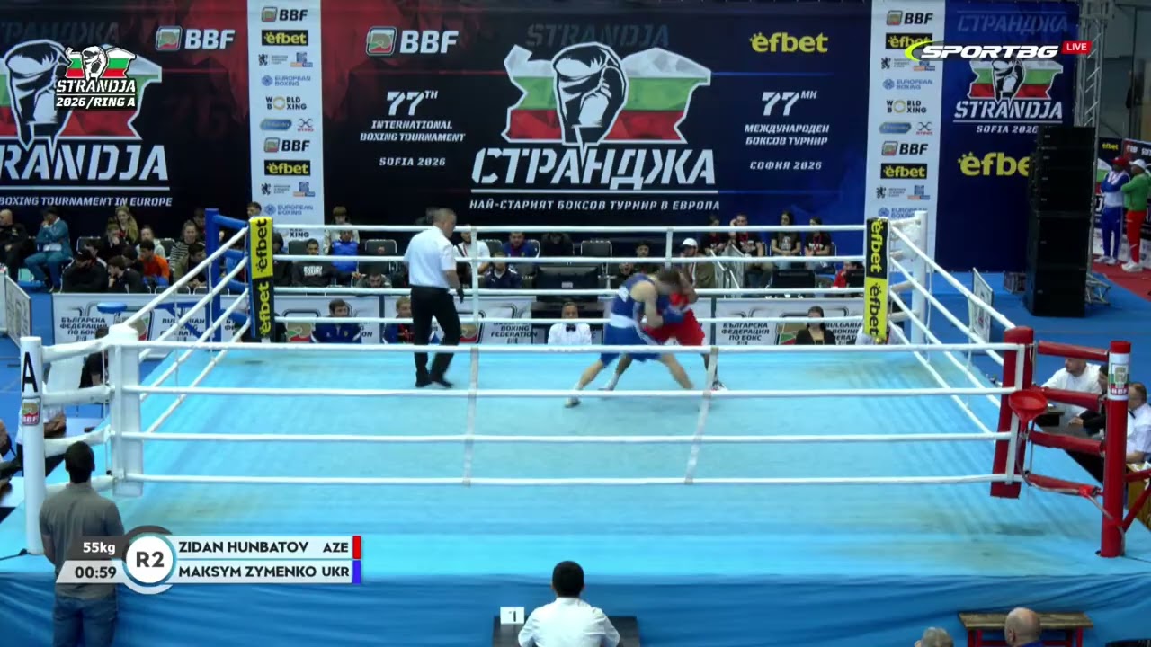 Maksym Zymenko (UKR) vs. Zidan Hünbetov (AZE) Strandja Tournament 2026 QF's (55kg)