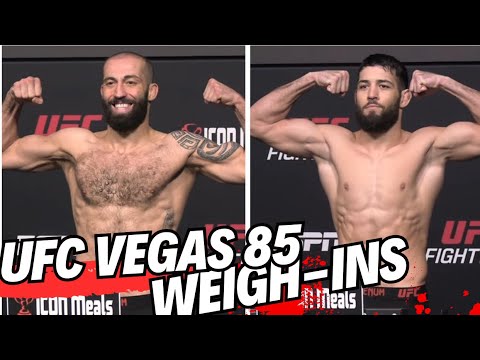 UFC Vegas 85 OFFICIAL WEIGH-INS: Dolidze vs Imavov