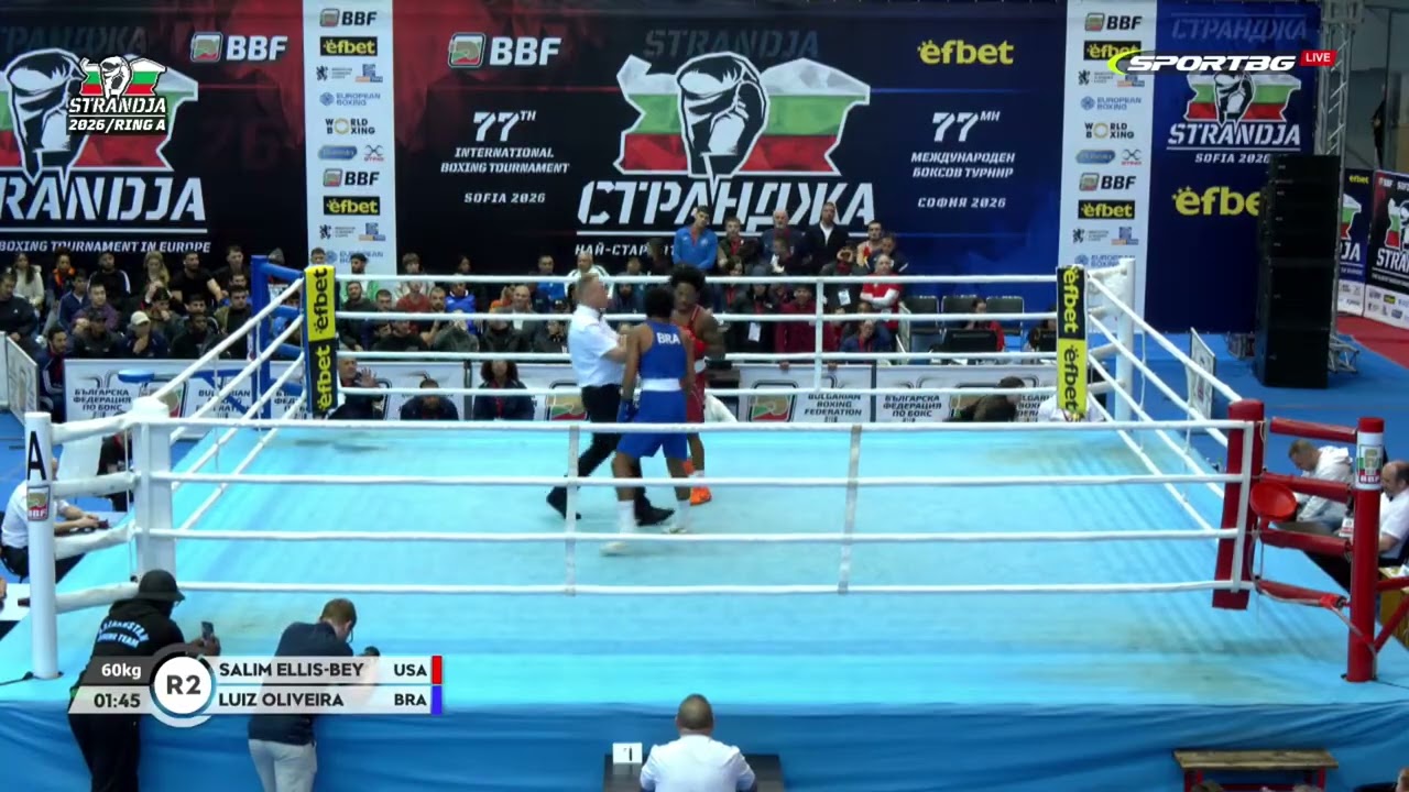 Salim Ellis-Bey (USA) vs. Luiz Oliveira (BRA) Strandja Tournament 2026 QF's (60kg)