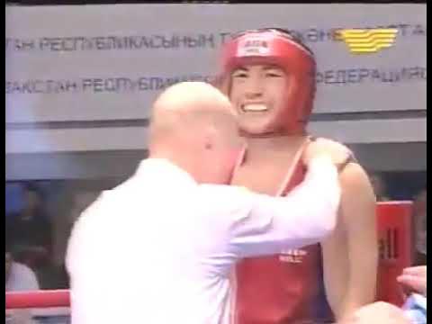 Mukhtarkhan Dildabekov (KAZ) vs. Andrey Derevtsov (RUS) AIBA World Cup 2002 SF's (91+kg)