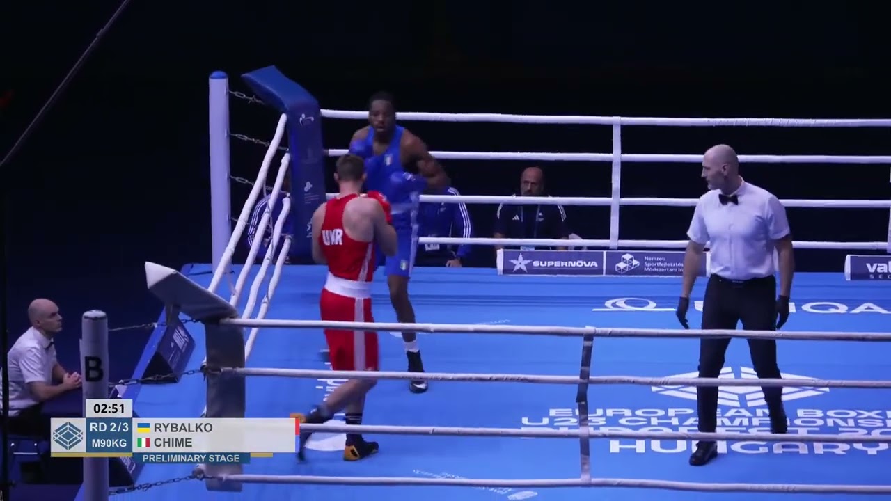 Dean Nwokedi Chime (ITA) vs. Vsevolod Rybalko (UKR) European U23 Championships 2025 (90kg)