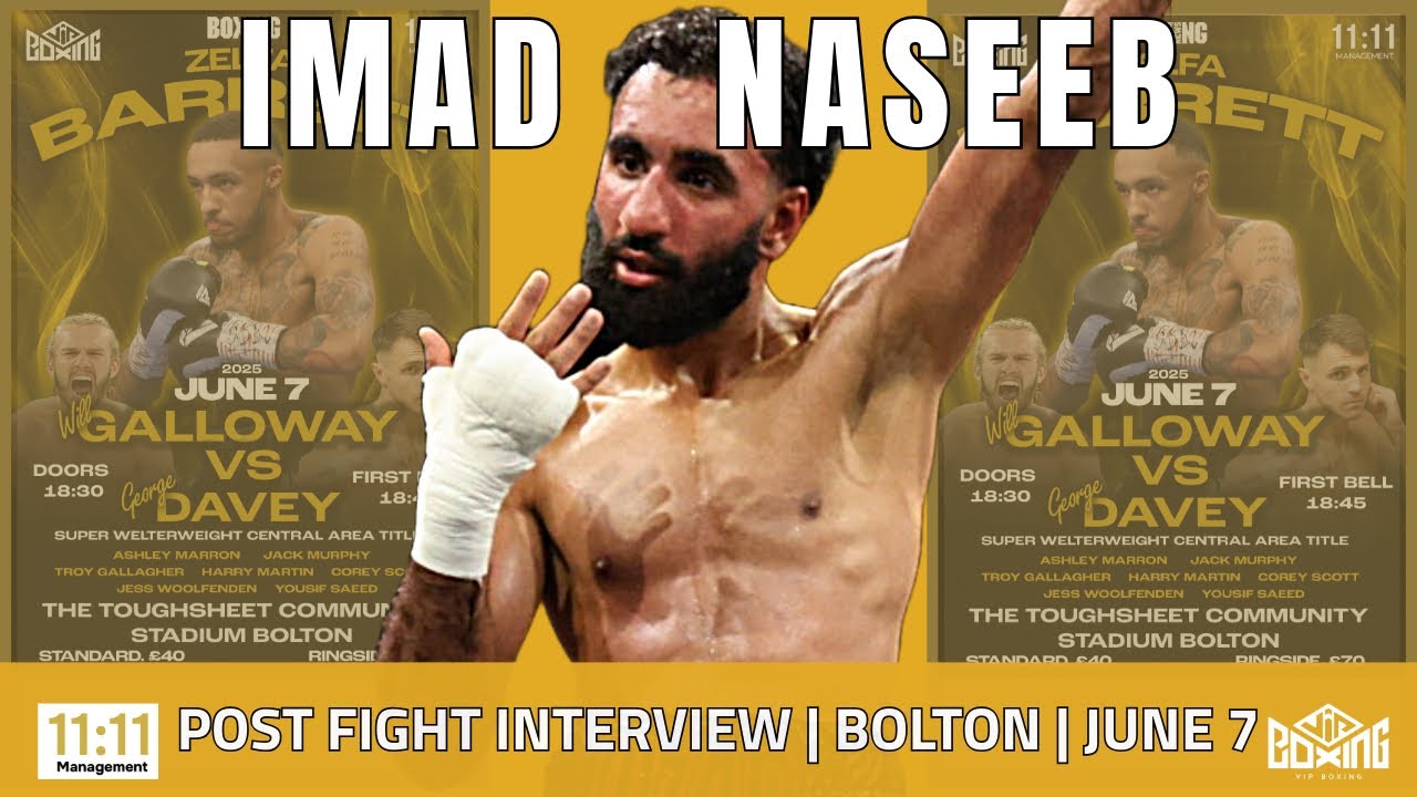Imad Naseeb vs Erick Omar Lopez | Post Fight Interview | Bolton | June 7