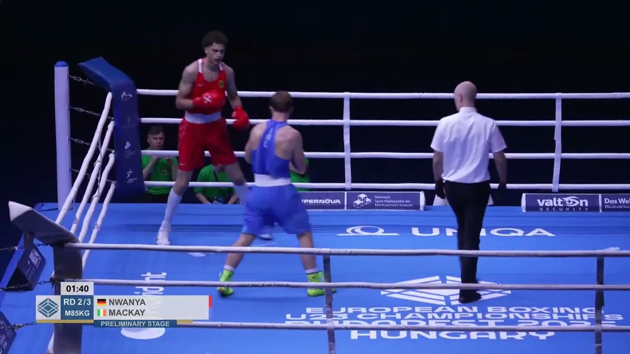 Seán Mackay Trant (IRL) vs. David Onyekachi Nwanya (GER) European U23 Championships 2025 (85kg)