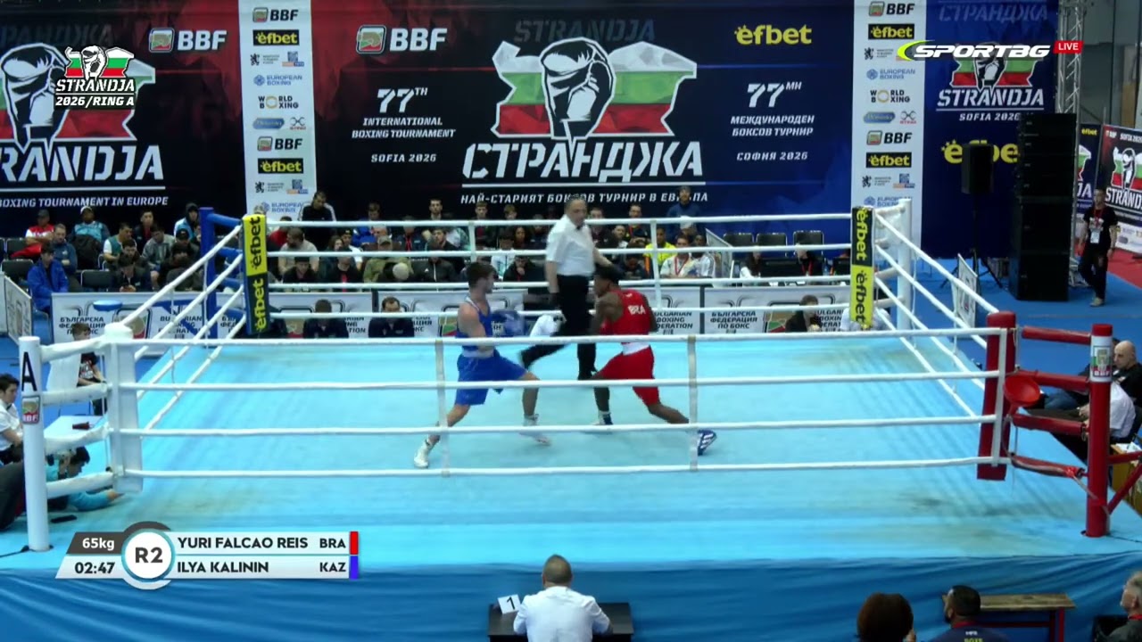 Yuri Falcão (BRA) vs. Ilya Kalinin (KAZ) Strandja Tournament 2026 (65kg)