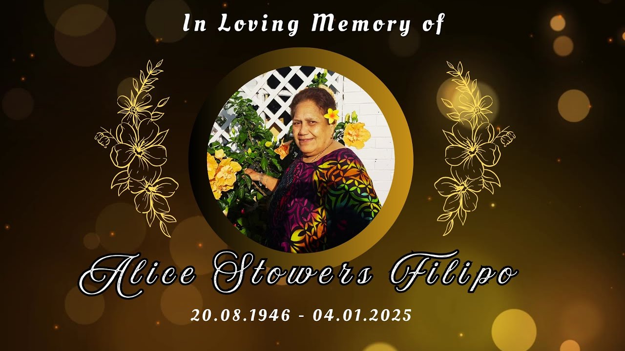 FAMILY SERVICE IN LOVING MEMORY OF ALICE STOWERS FILIPO | 12-01-2025 background