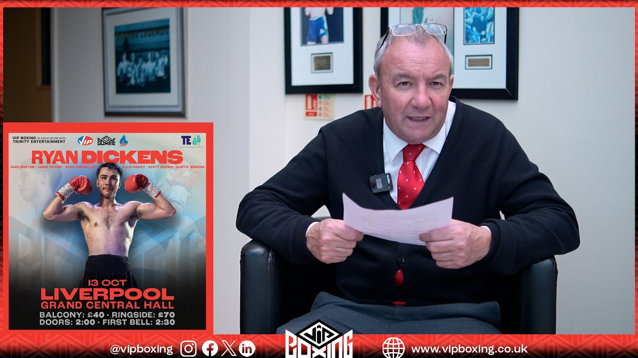 Steve Wood run through his next show, when VIP returns to Liverpool (13.10.24) background