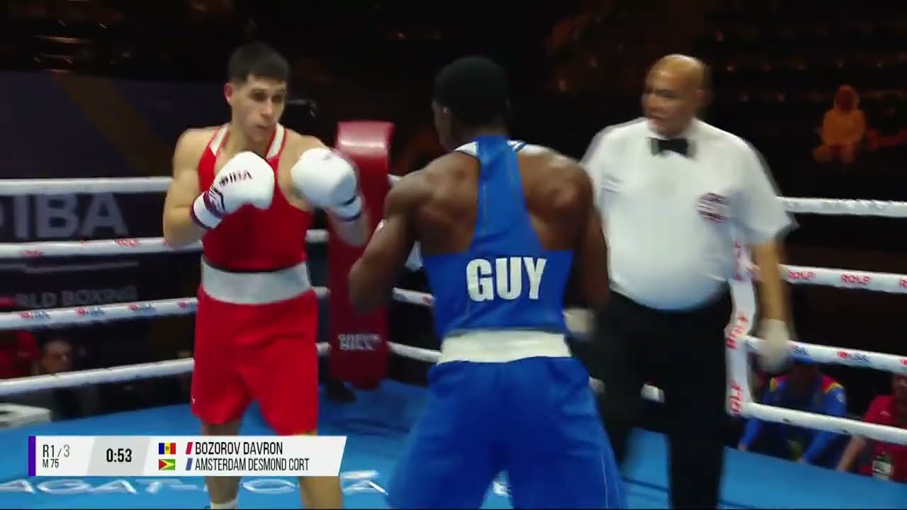 Davron Bozorov (MDA) vs. Desmond Amsterdam (GUY) IBA World Championships 2025 (75kg)