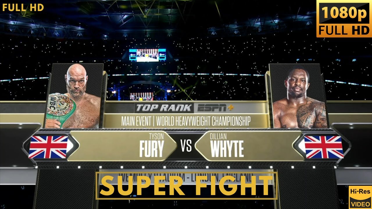 TYSON FURY (UK) vs DILLIAN WHYTE (UK) SUPER FIGHT background