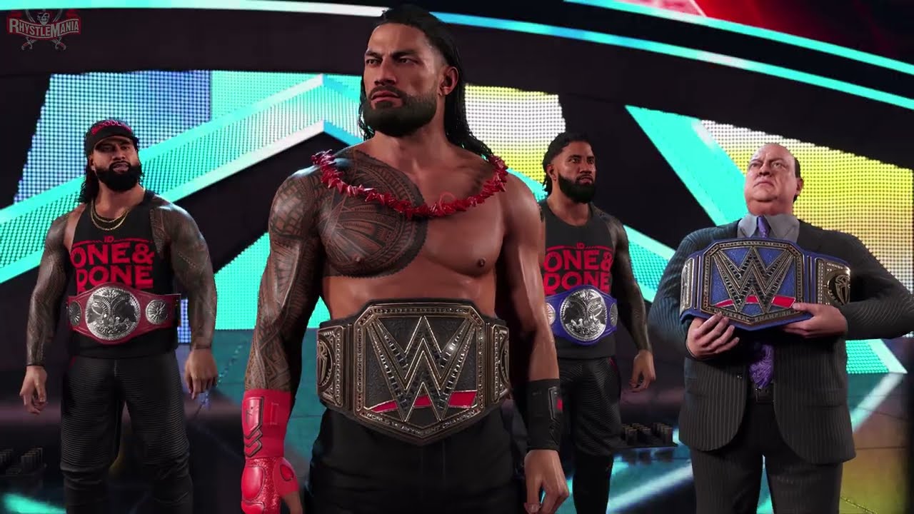 WWE 2K23 || Roman Reigns Bloodline Entrance (4K 60FPS) || WrestleMania 38 arena background