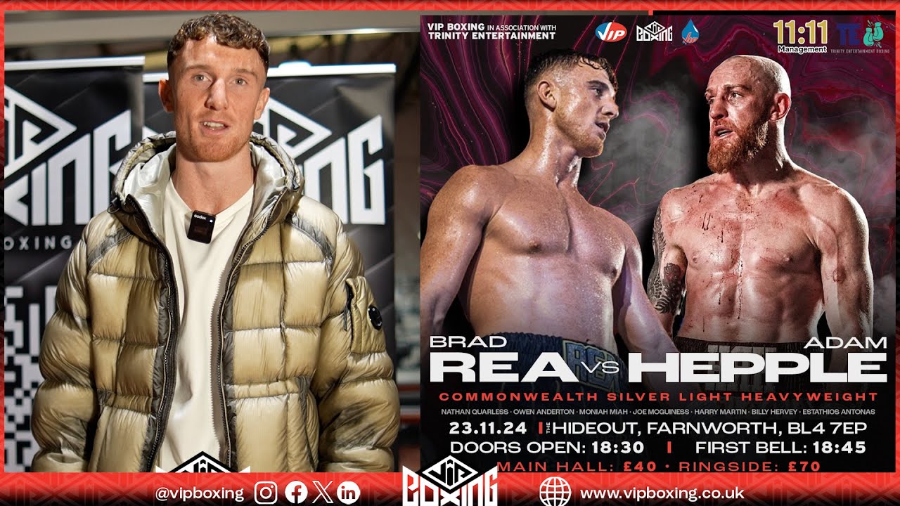 BRA REA - WEIGH IN & CHAT AHEAD OF TOMORROW NIGHT'S TITLE CLASH AGAINST ADAM HEPPLE background