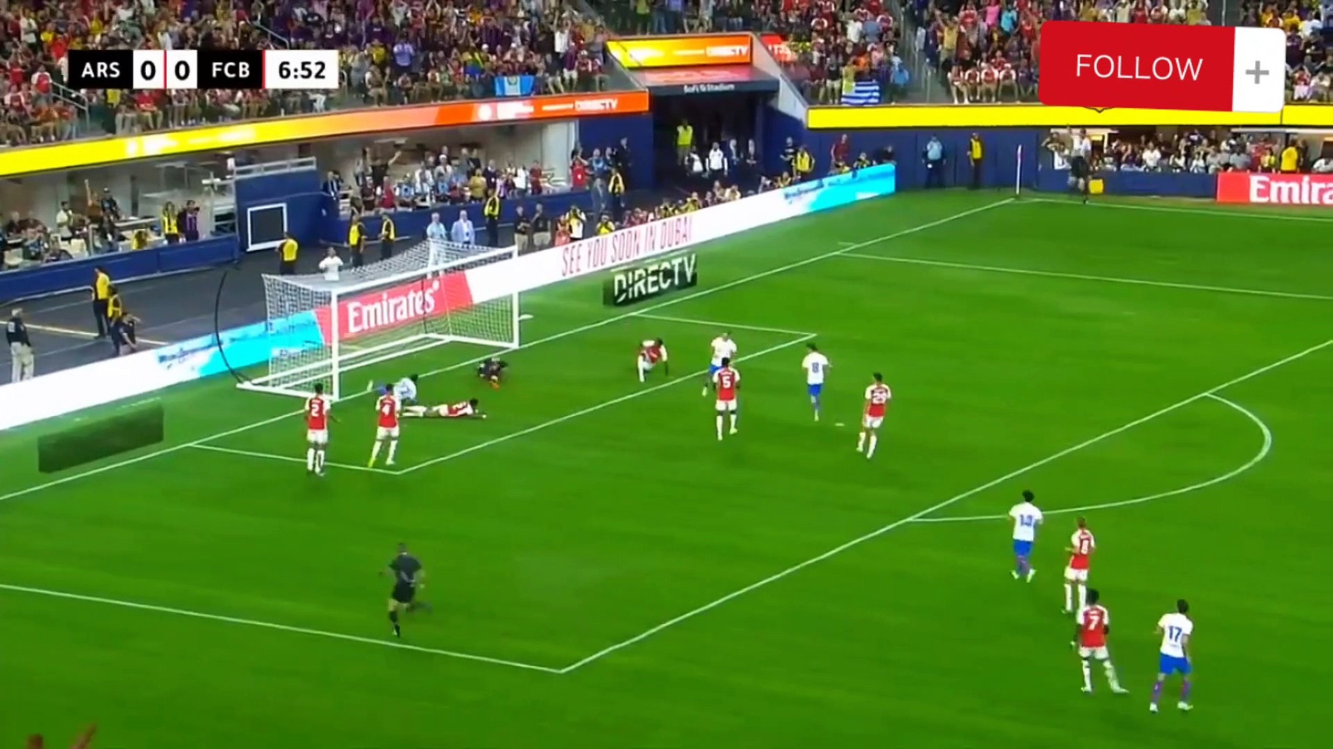HIGHLIGHTS I ARSENAL 5-3 BARÇA Friendly Football ⚽ background