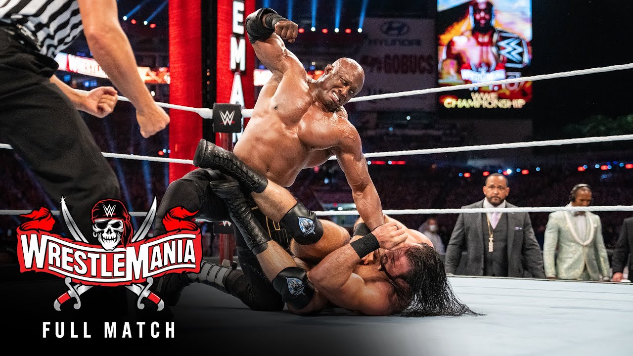 FULL MATCH — Bobby Lashley vs. Drew McIntyre — WWE Title Match: WrestleMania 37 Night 1 background