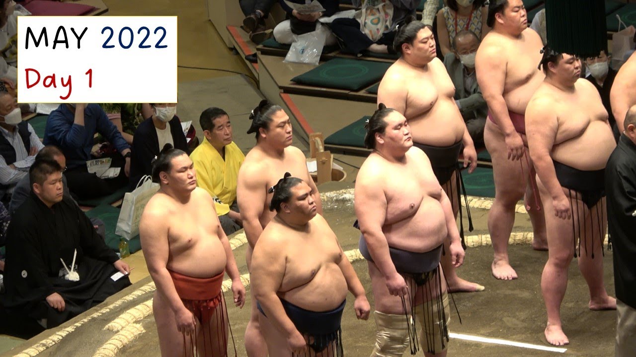 May 2022, Day 1: Terunofuji in trouble? backdrop