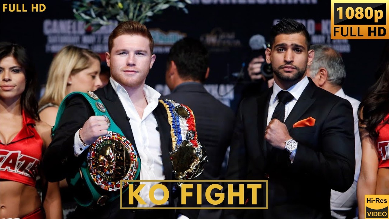 CANELO ALVAREZ (MEXICO) vs AMIR KHAN (UK) KO FIGHT