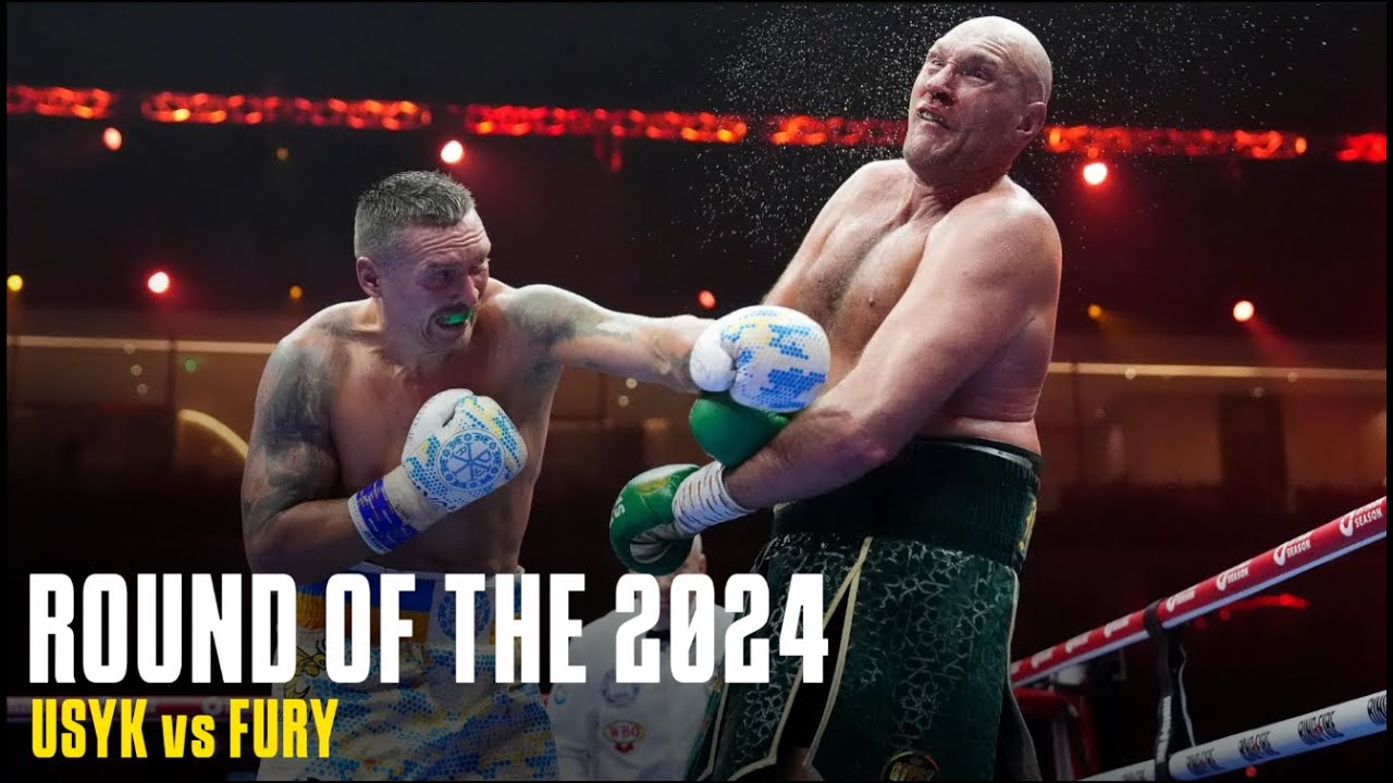 ROUND OF THE 2024 🤩 USYK vs FURY - ROUND 9 #ringmagazine