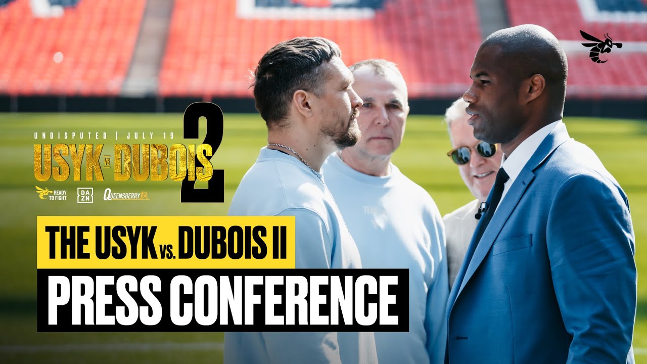 USYK vs DUBOIS 2 LIVE PRESS CONFERENCE background