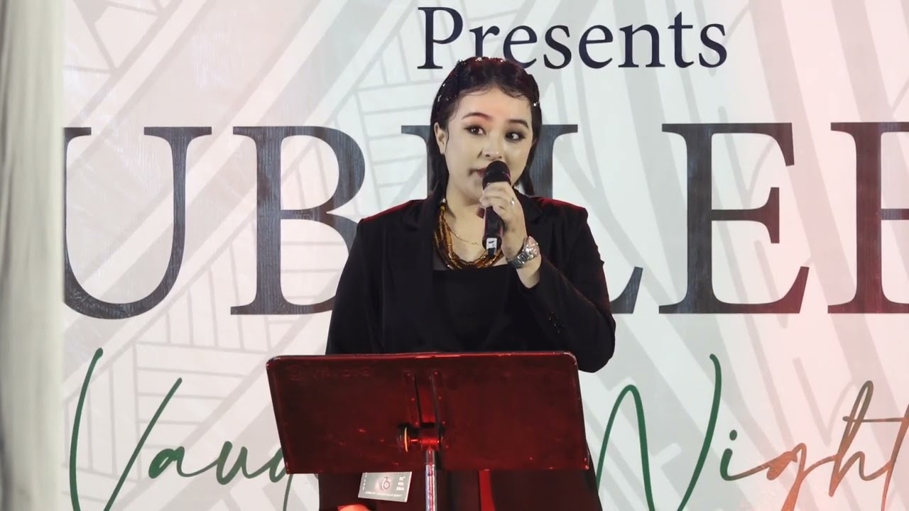 Keneisenuo Sorhie live performance at TSU platinum Jubilee background