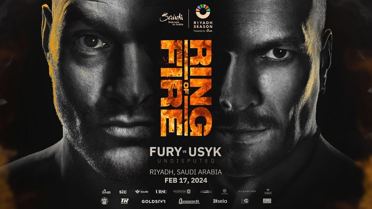 TYSON FURY vs OLEKSANDR USYK | MEGA FIGHT - RING OF FIRE! background