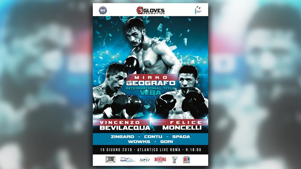 Pugilato PROFESSIONISTICO - Cintura Internazionale WBA - Mirko Geografo vs Abraham Juarez