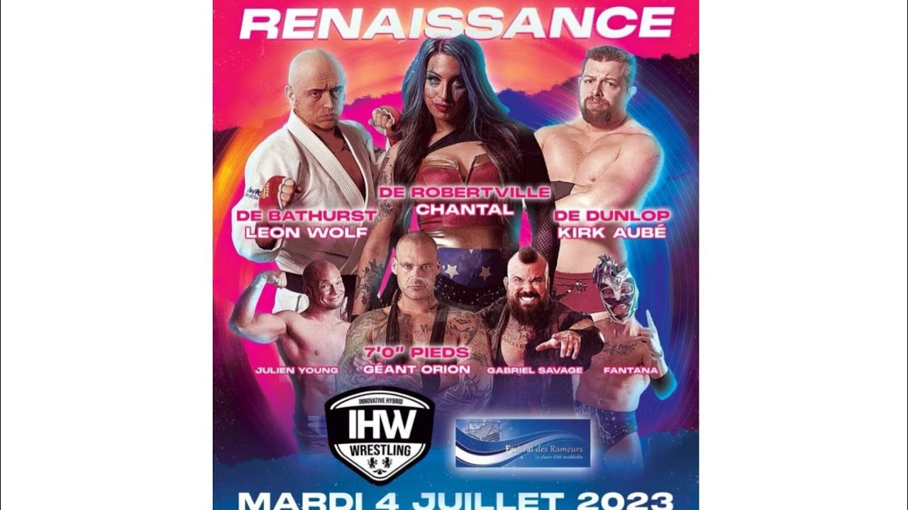 IHW Wrestling: Renaissance - Aubé vs Sampson 2/2, intermission, Chantal vs Black Widow Eve