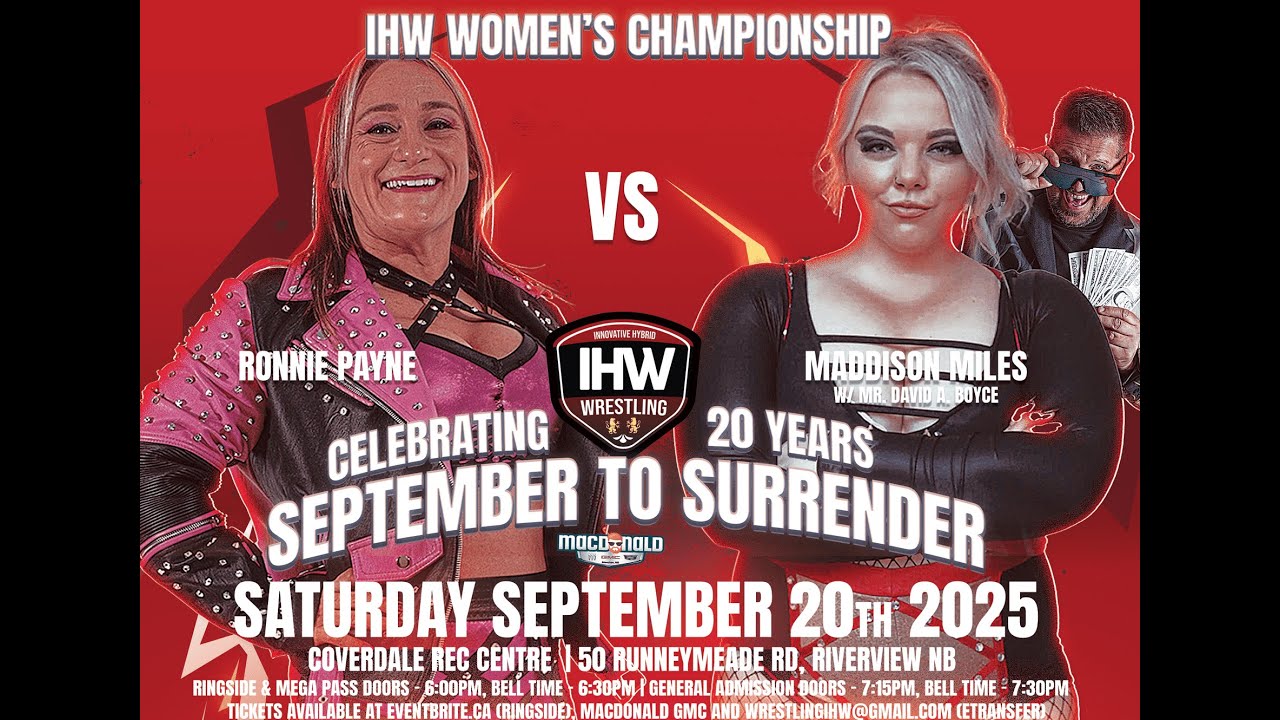 IHW Women's Championship Finals: Maddison Miles vs Ronnie Payne | IHW Wrestling S2S20:  Match #1