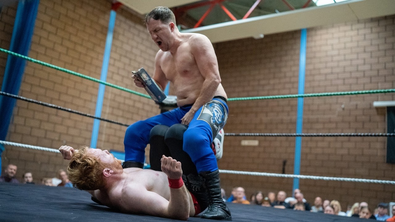 Full Match - The Bais Vs. Thatcher Wright & Nick Justice - Titanic Wrestling background