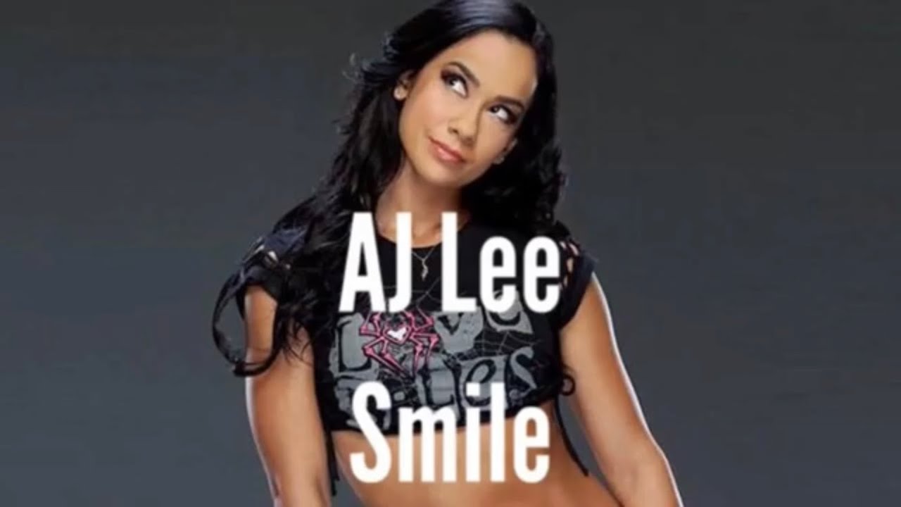 WWE AJ Lee smile mv backdrop