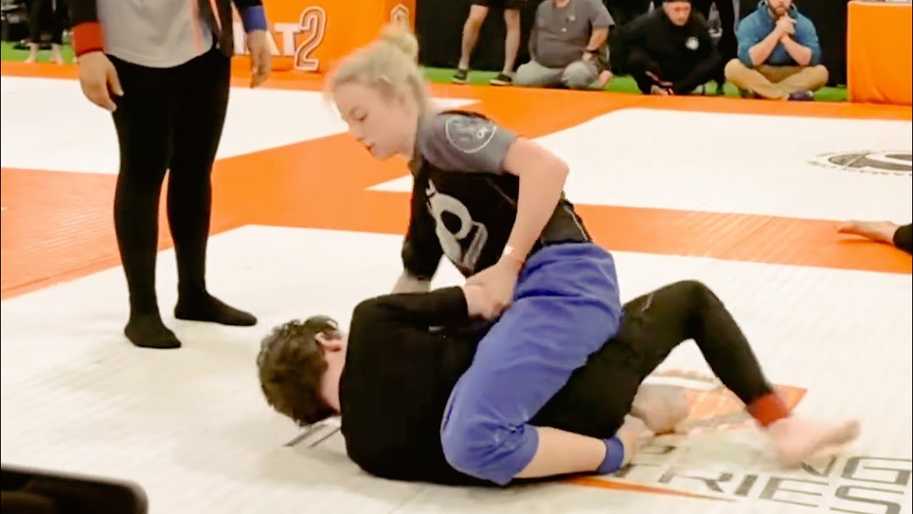 Strong Boy vs Skilled Girl – Grappling Submission Fight🥱