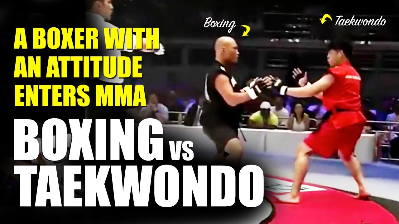 Boxing vs Taekwondo TKD ✓ MMA Superfight backdrop