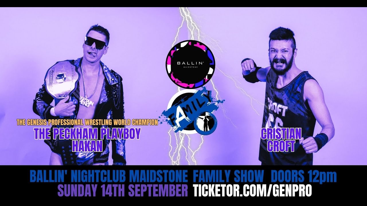 Genesis Professional Wrestling World Championship - Cristian Croft vs Hakan (C) Highlights !
