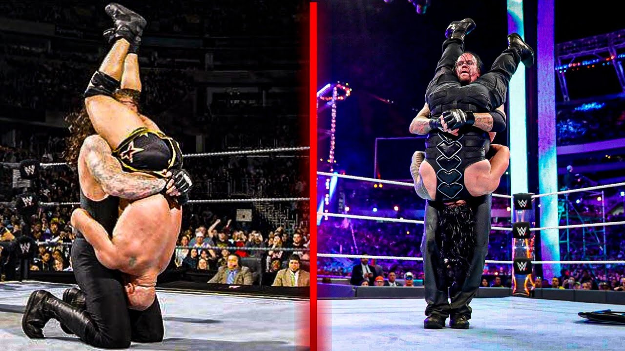 WWE Undertaker Neck Breaking Tomb Stone  Compilation