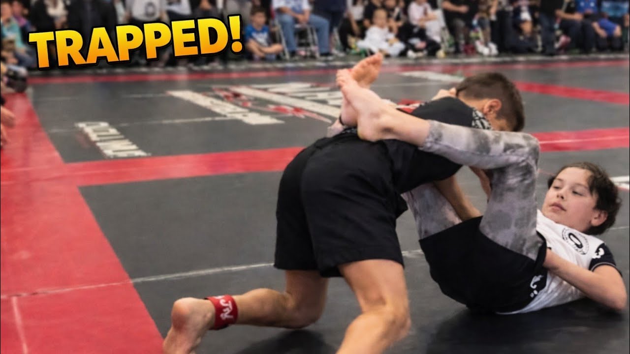 “He Thought He Could Escape… But Got TRAPPED! 😳” Kid's Grappling Submission 🥋#grappling 