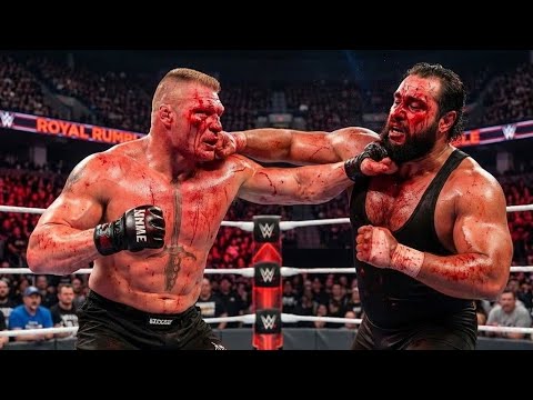 BROCK LESNAR VS RUSEV FULL MATCH ON ROYAL RUMBLE