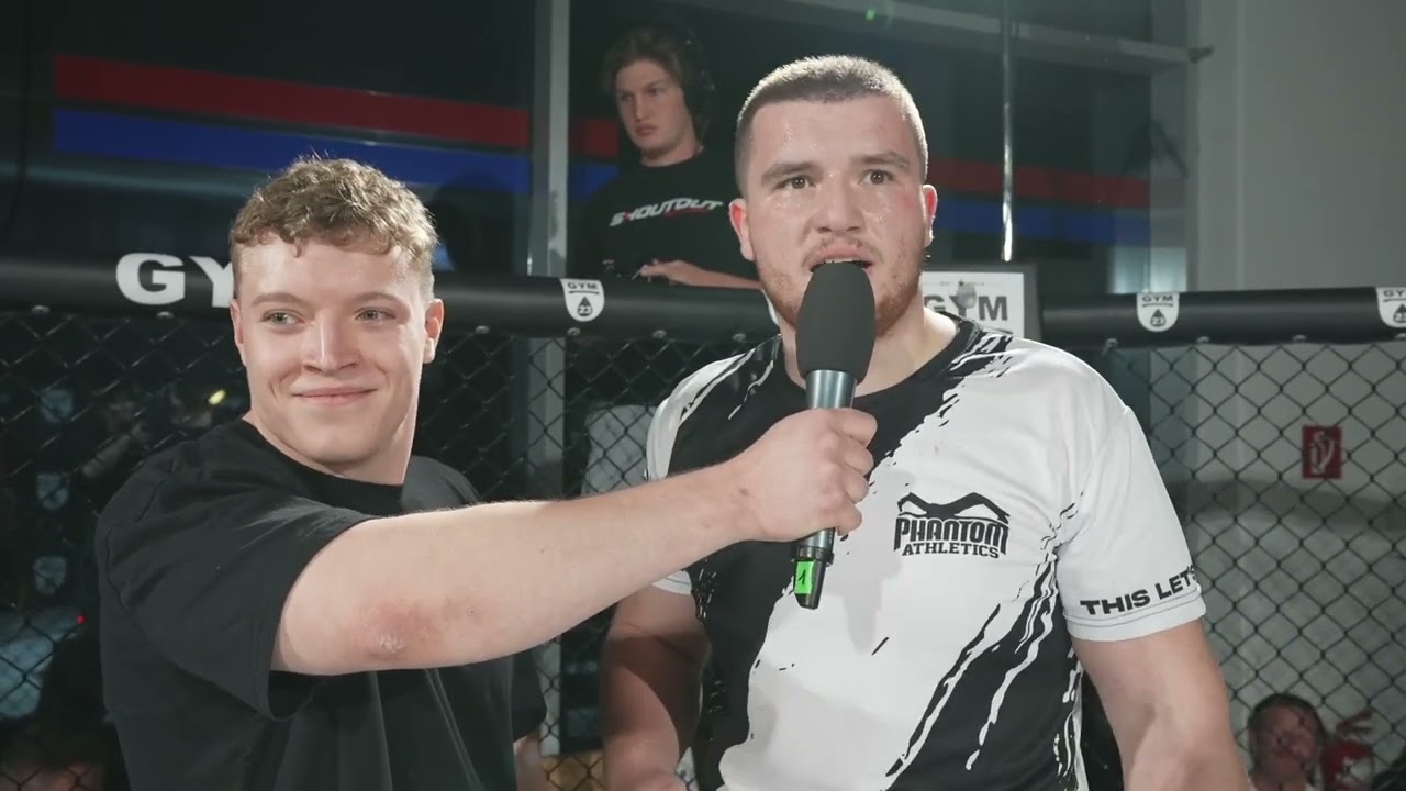Fast submission with surprising wild callout! | Grappling Fight background