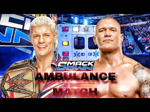 Cody Rhodes vs Randy Orton WWE SMACKDOWN 4 Jan 2026 Ambulance Match wwe2k25 - FULL MATCH