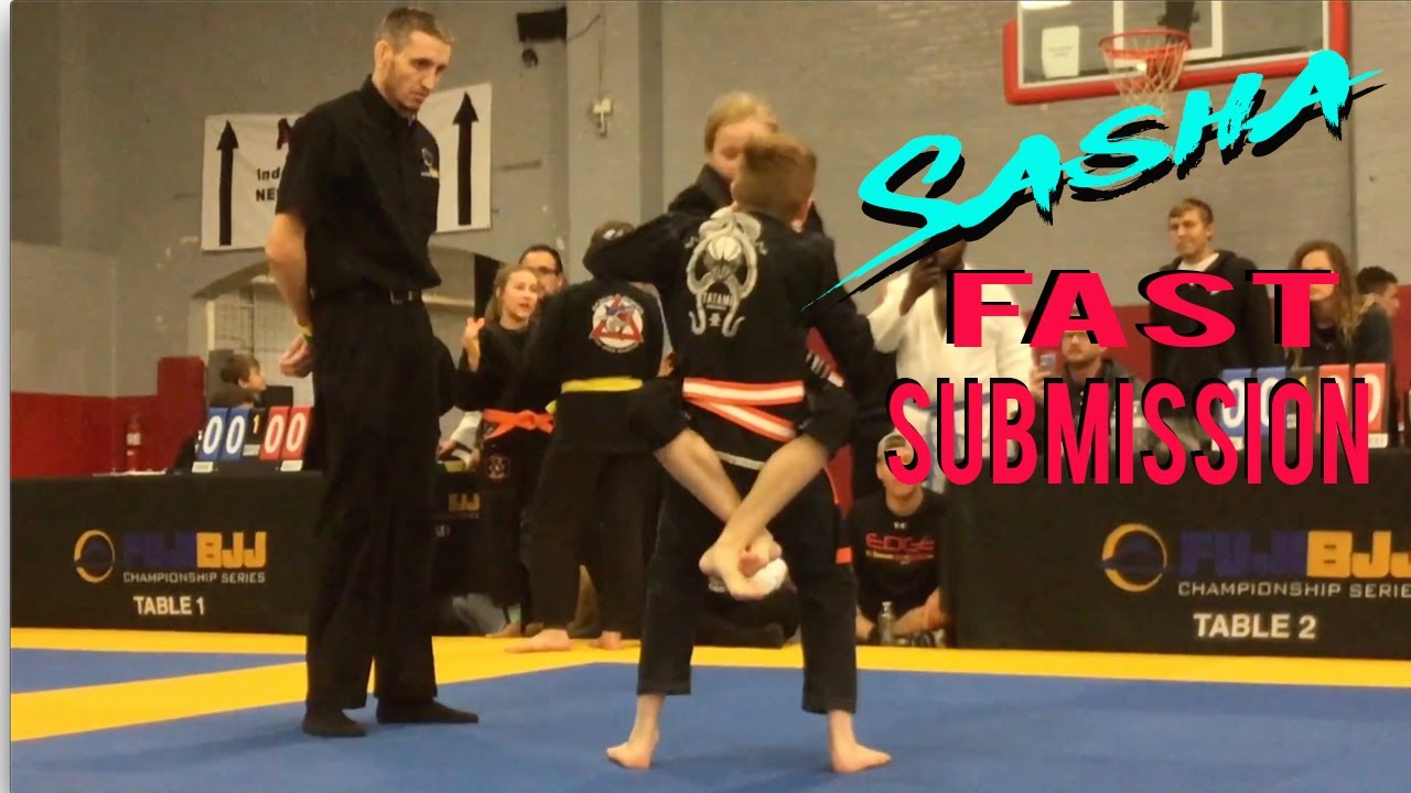 Jiu Jitsu Girl vs Boy Fast Submission