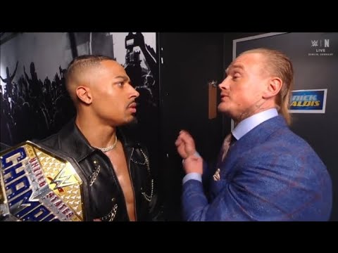 Carmelo Hayes & Ilja Dragunov backstage segment _WWE Smackdown 9 January 2026