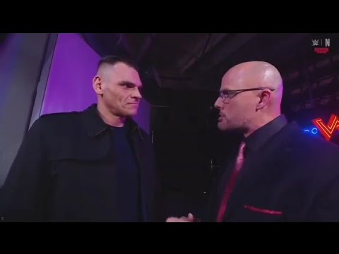Gunther confronts Adam Pearce _WWE Raw 5 January 2026