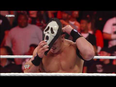 A horror movie icon attacks John Cena: Raw, Oct. 31, 2011 background
