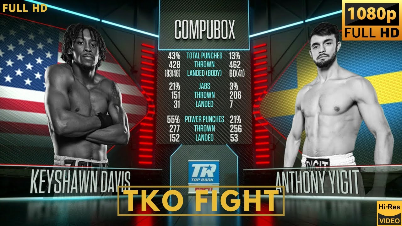 KEYSHAWN DAVIS (USA) vs ANTHONY YIGIT (SWEDEN) TKO FIGHT background