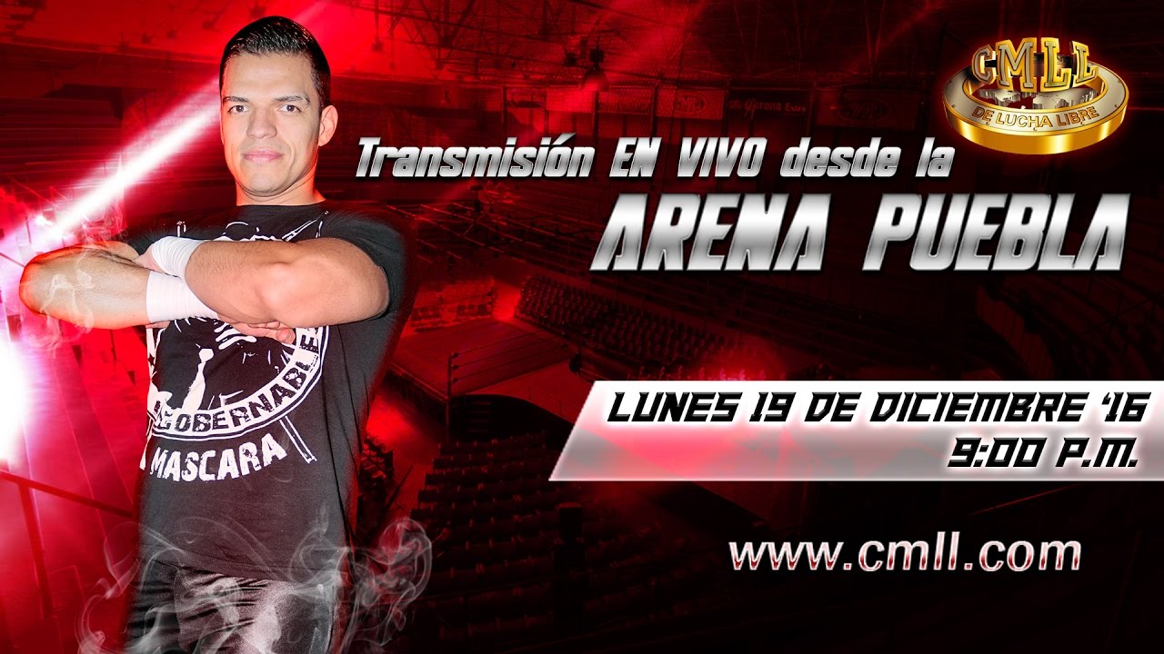 LA MEJOR LUCHA LIBRE EN VIVO DESDE LA ARENA PUEBLA 19 DE DICIEMBRE DEL 2016 backdrop